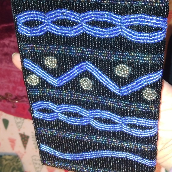 Victoria Secret two silver sequin cosmetic bags+ New beaded wristlet bag - Picture 15 of 17